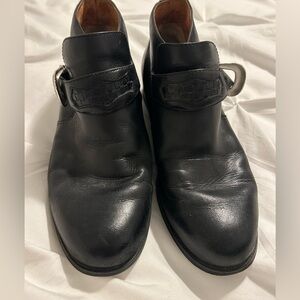 Ariat Black Leather Chukka Boots with Side Buckle